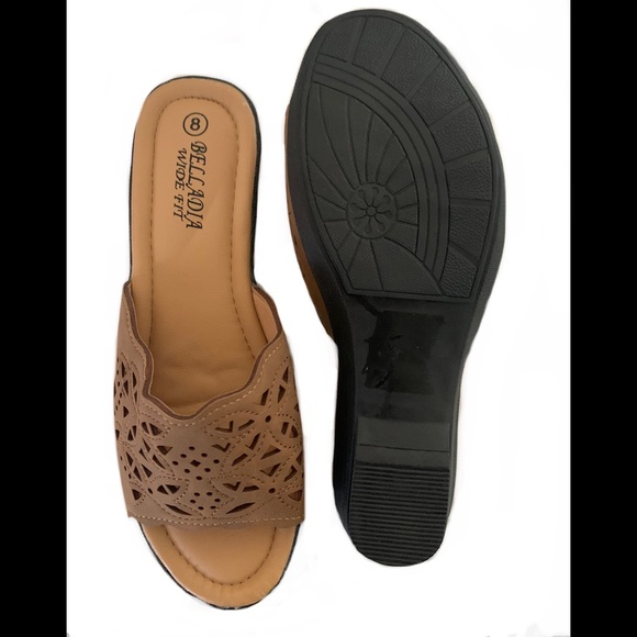 Women’s Low Wedge Sandals Open Toe Anti Slip Sandals - Picture 5 of 5